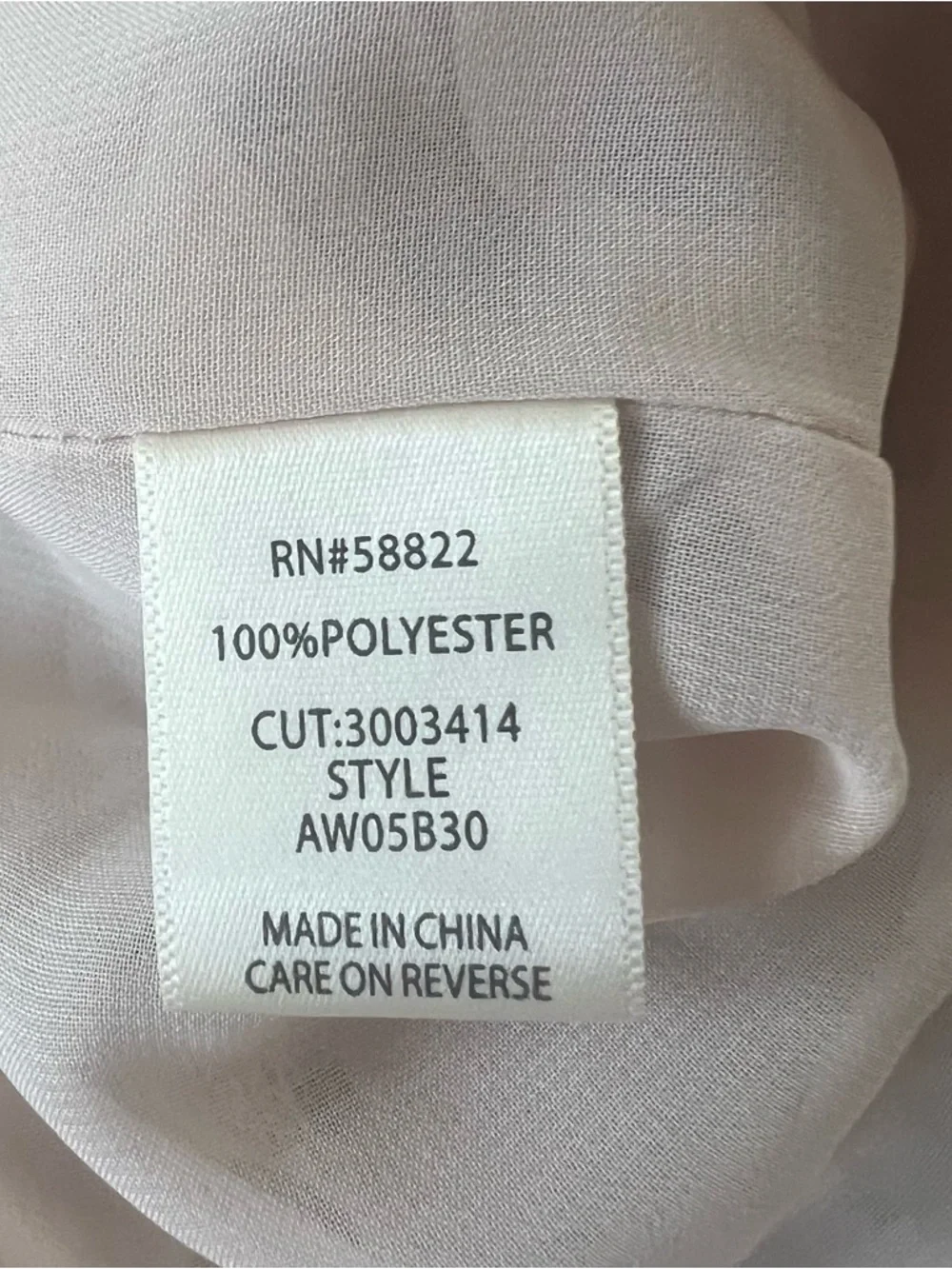 Max Studio Beige Swiss Dot Tie-Neck Blouse - Picture 12 of 13